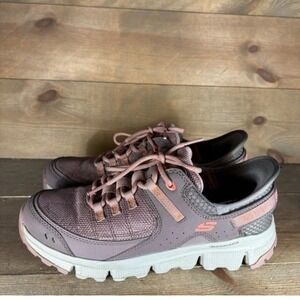 skechers slip ins summit at womens size 8.5 shoes purple athletic hiking sneaker